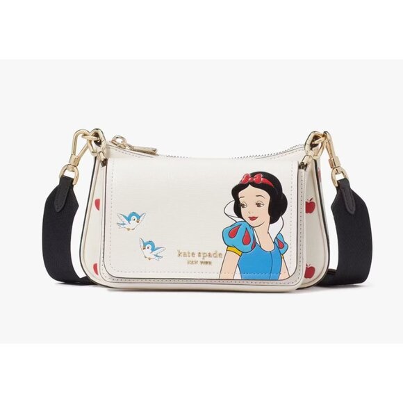 NEW! Disney X Kate Spade New York Snow White Double Up Crossbody - Picture 7 of 10